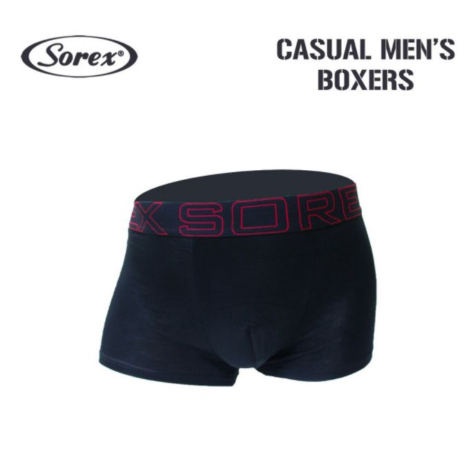 ( 1 Kotak isi 3 Pcs ) Boxer Pria Sorex Cotton Bamboo Fiber CD Lk M 2012 - Pakaian Dalam Pria