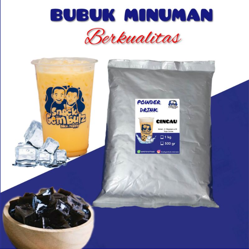

Cincau bubuk 1kg / Serbuk topping cincau / Powder drink cincau 1kg