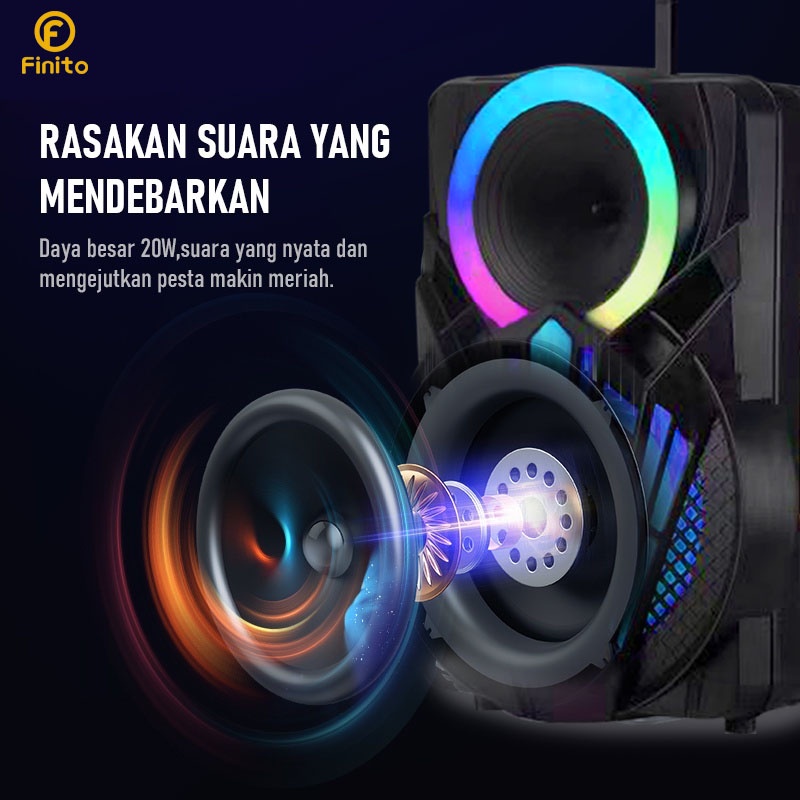 Gotama Speaker Meeting Bluetooth 15 Inch Free 2 mic wireles new Bisa TWS