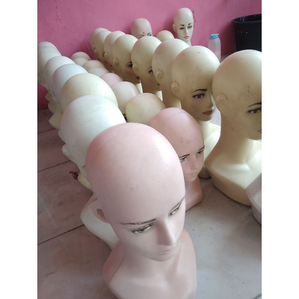 Manekin patung kepala cewek dewasa / hijab bekas