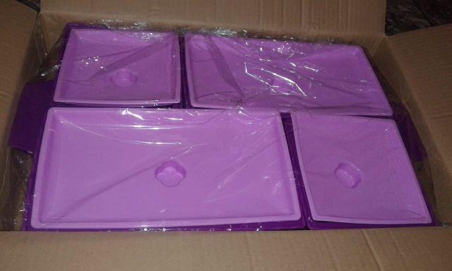 1 Set Prasmanan Plastik Kotak Golden Sunkist Btps2017 - Ungu