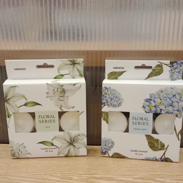MINISO cented candles / lilin aromaterapi 1set 12pcs