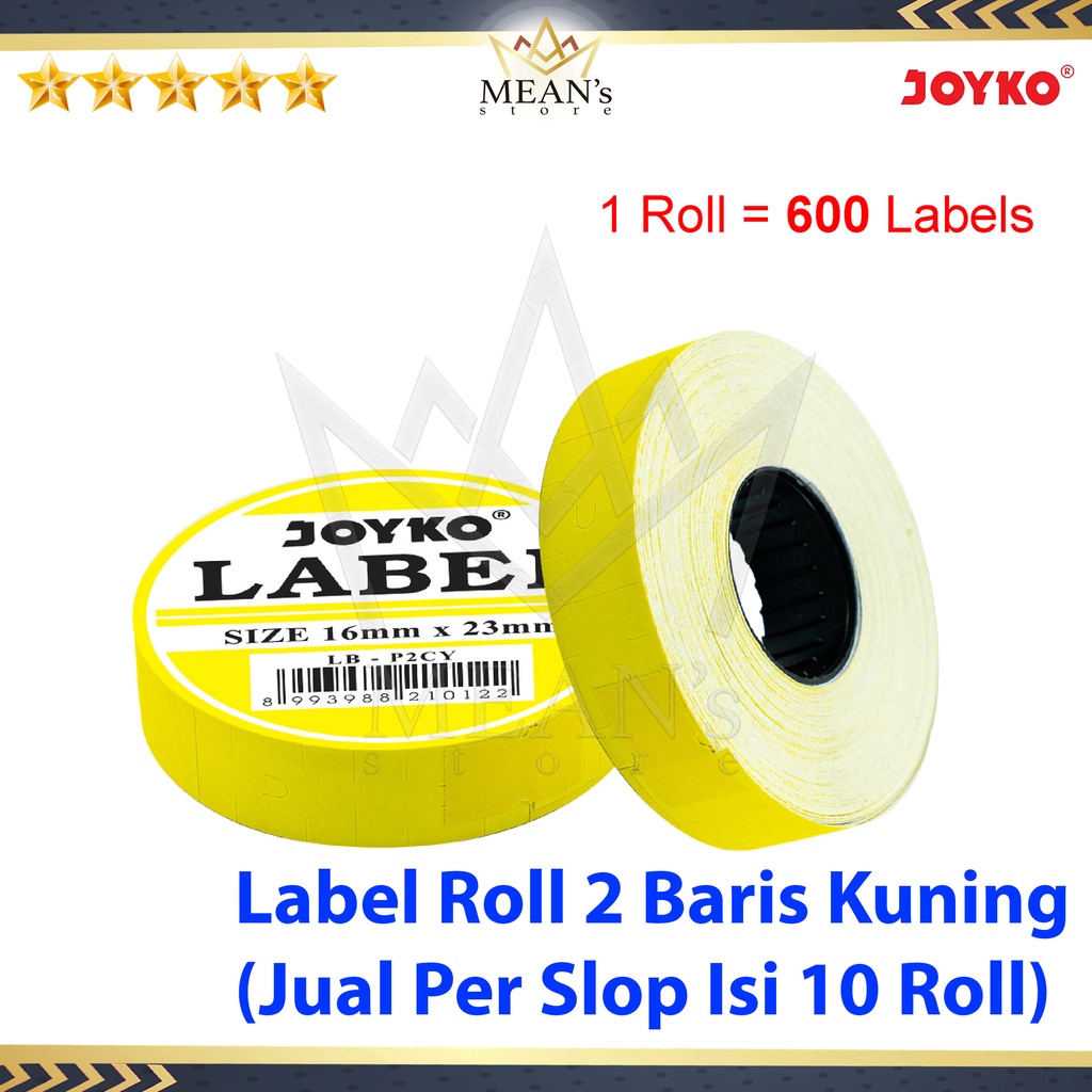 

Label Harga 2 Baris Joyko LB-P2CY Kuning / Price Labeller 2 Line Yelow