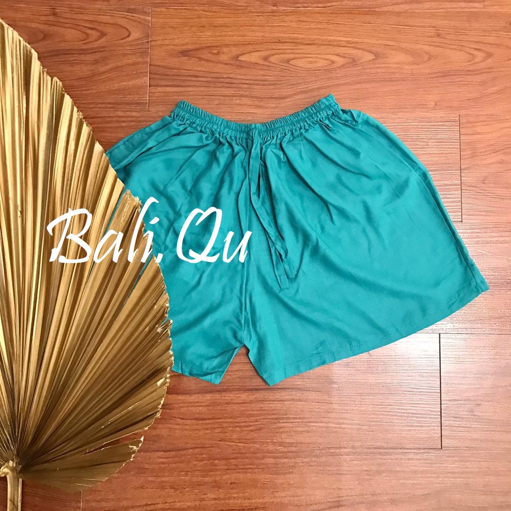 Celana Pendek Bali Polos Part 1-BIRU TOSCA