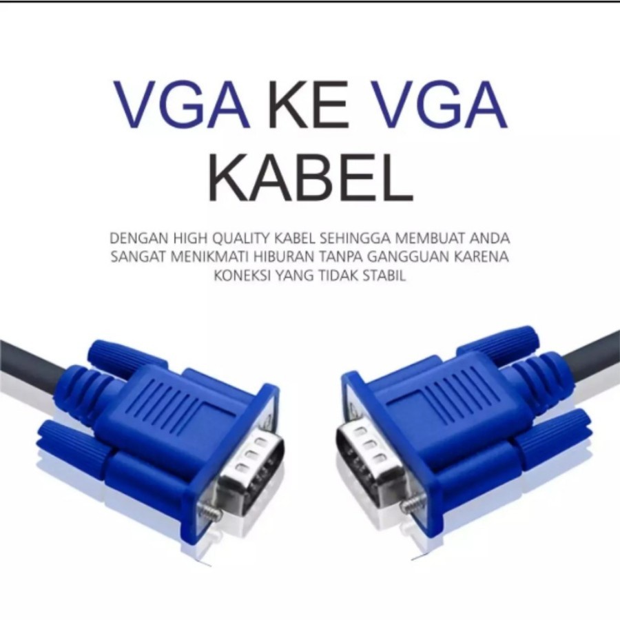 Kabel VGA 10 meter ini berkualitas bagus kabel vga 10m untuk proyetor, led dl