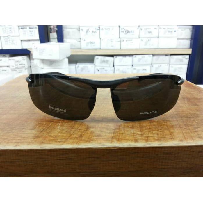 Kacamata Police S1830 Full Black Polarized Lens