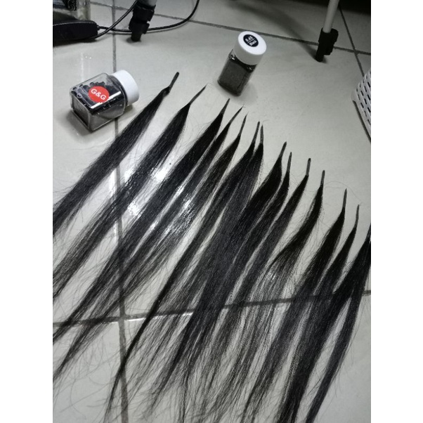 rambut asli sambungan 100 helai