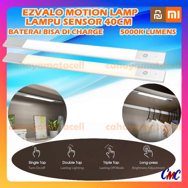 Ezvalo Lampu Sensor Gerak LED Motion Lamp Lightbar Cabinet Wardrobe Sensor Gerak 30cm