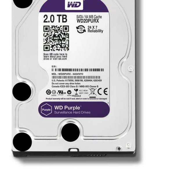 HARDDISK WDC CCTV 2 TB 5900 RPM (SATA3 6gb/s)