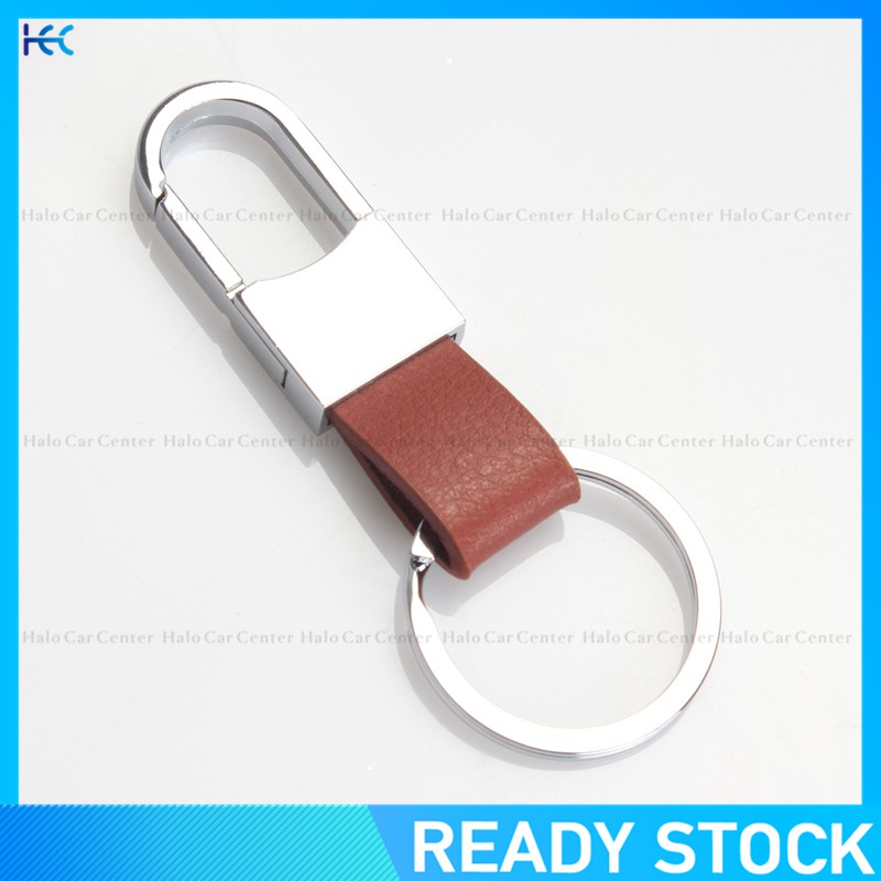 【Ready Stock】 Leather Strap Keyring Motorcycle Keychain Car keychain-No logo