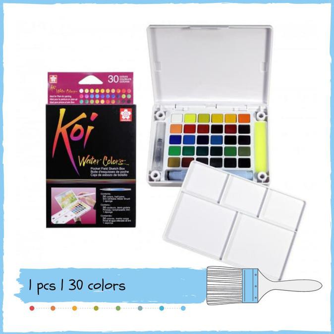 

Sakura Koi WaterColor 30 | Pocket Field Sketc Box