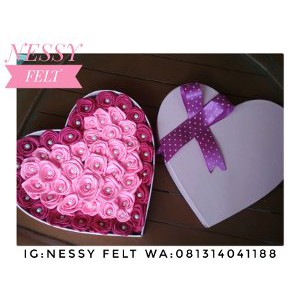 

secret box buket bunga satin love Bagus