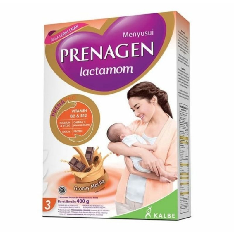 Susu PRENAGEN Lactamom Rasa Groovy Mocha Untuk Ibu Menyusui 400 gr