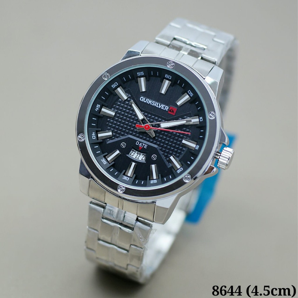 QUIKSILVER Jam Tangan Pria Analog Stainless Steel Strap 45mm