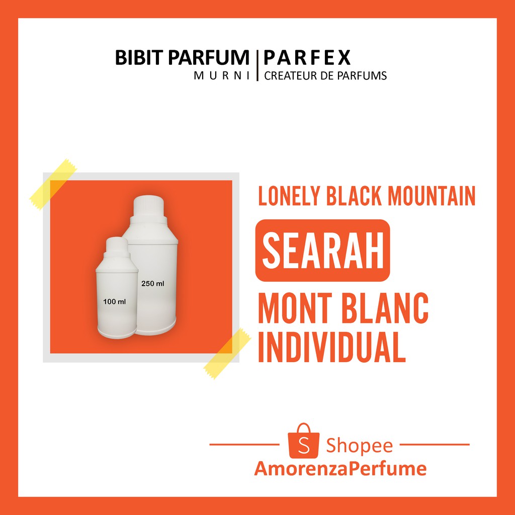 LONELY BLACK MOUNTAIN BIBIT PARFUM PARFEX ORIGINAL 100% TANPA CAMPURAN