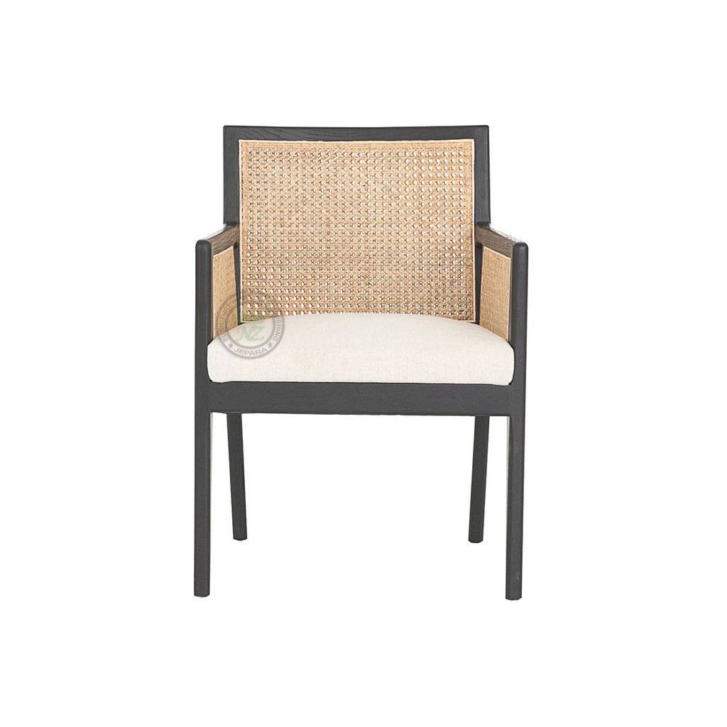 Kursi makan rotan - Kursi makan retro - NZ Furniture