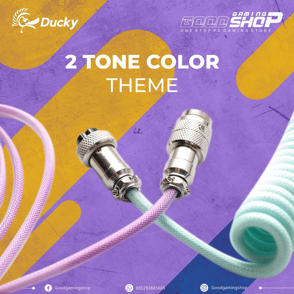 Ducky Premicord 2 Tone Customized Shrinkable Coiled Cable