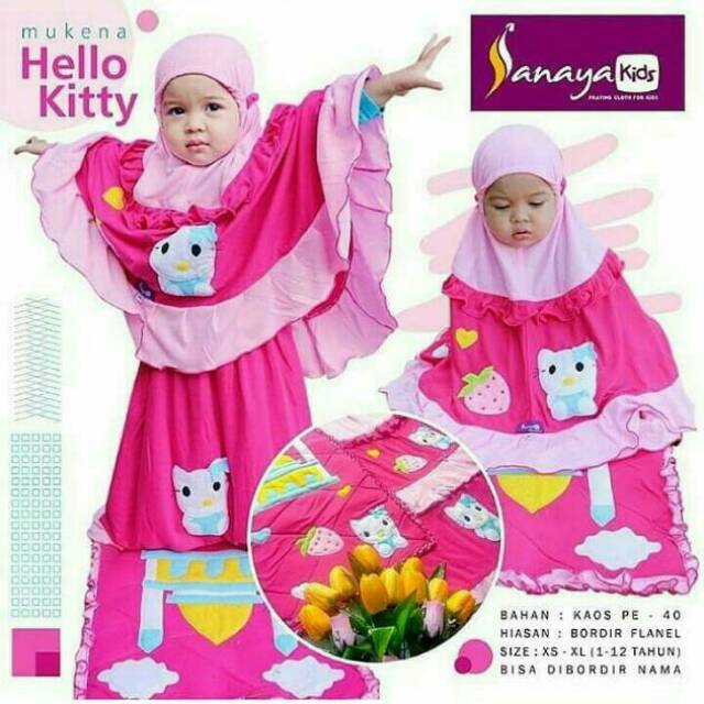 Mukena anak - Mukena Anak Karakter I Mukena Anak Karakter Hello Kitty