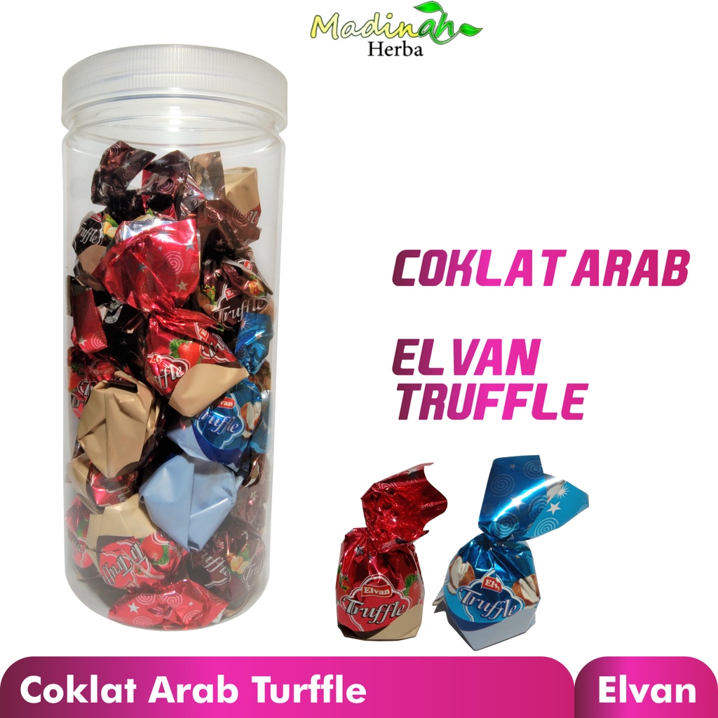 Coklat Truffle Elvan Coklat Arab / Coklat Turkey / Permen Coklat / Oleh-oleh Haji Dan Umroh