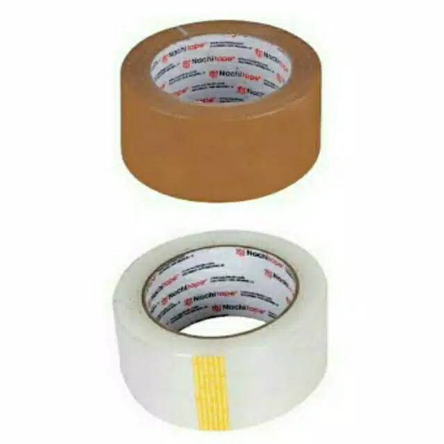 Isolasi Nachi 48MM Bening Coklat 100 Yard Shopee Indonesia