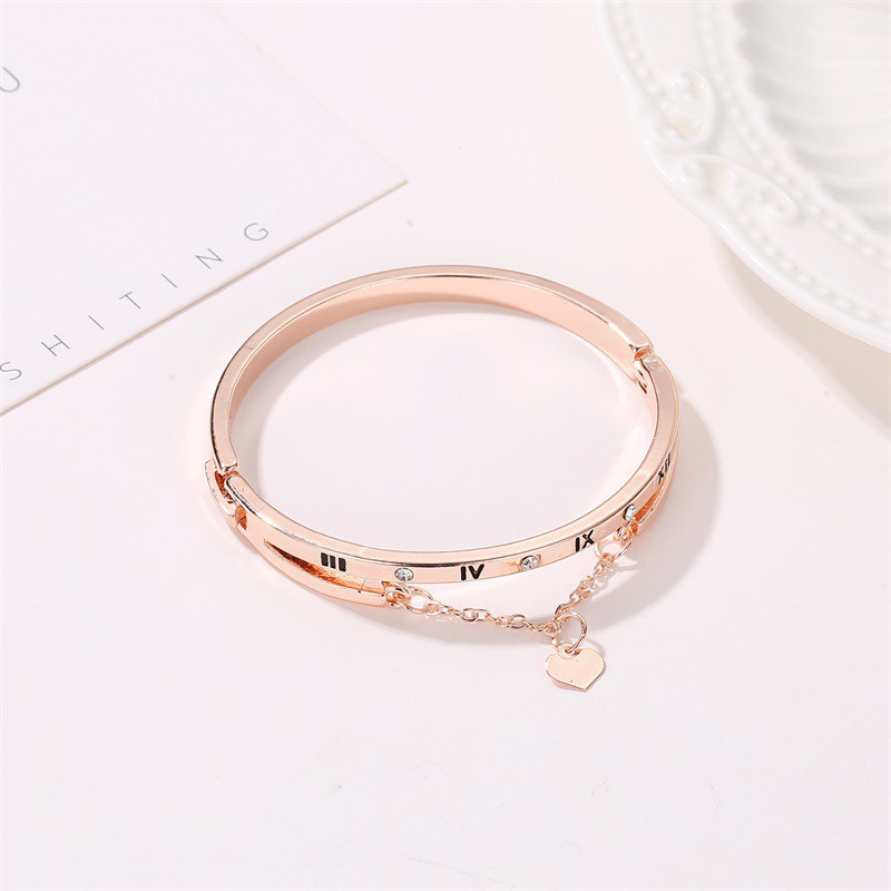 Gelang Wanita Aksesoris Fashion Titanium Motif Love Untuk Wanita Import-2