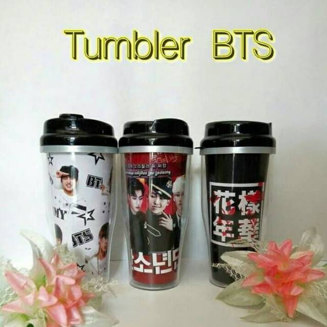 Tumbler KPOP BTS EXO IKON BLACKPINK / Tempat Minum K-Pop BTS / Botol Minum Kpop Korea Free Ongkir
