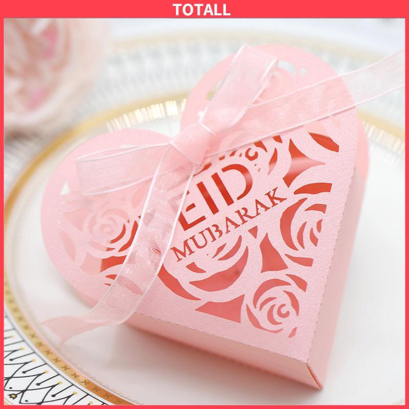 COD Pernikahan Idul Fitri Hollowed Out Rose Wedding Candy Box Ramadan Love Candy Box Kotak Cokelat-Totall