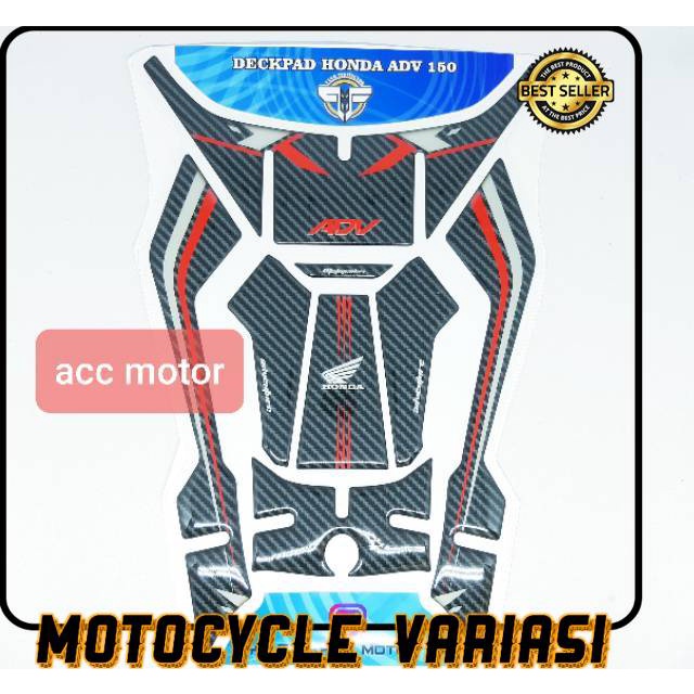 Sticker Stiker tankpad deckpad honda adv 150 carbon resin premium quality