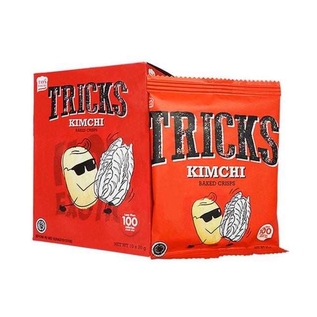 TRICKS BOX ISI 10 PCS / SNACK TRICKS BULGOGI BBQ KIMCHI RENDANG