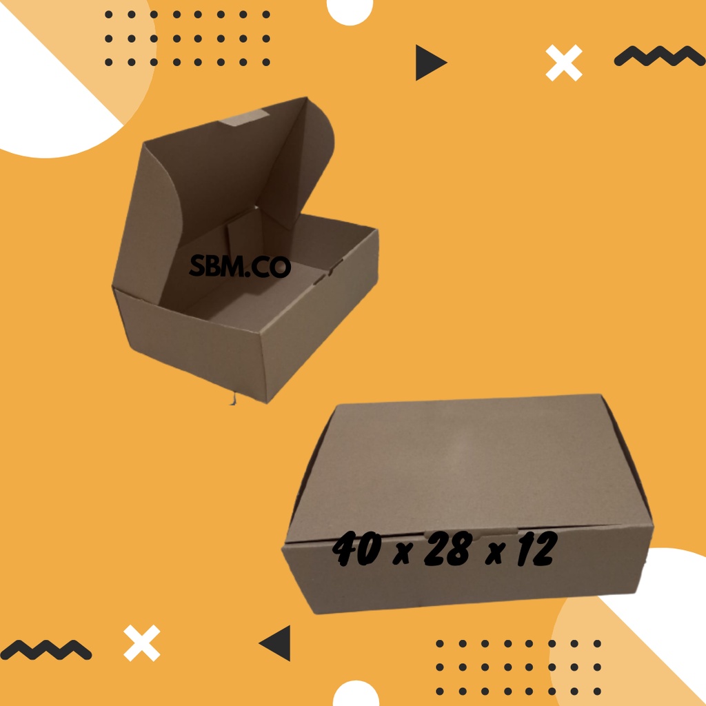 

KARDUS UKURAN 40 X 28 X 12 BOX PACKING BESAR DIE CUT MODEL PIZZA