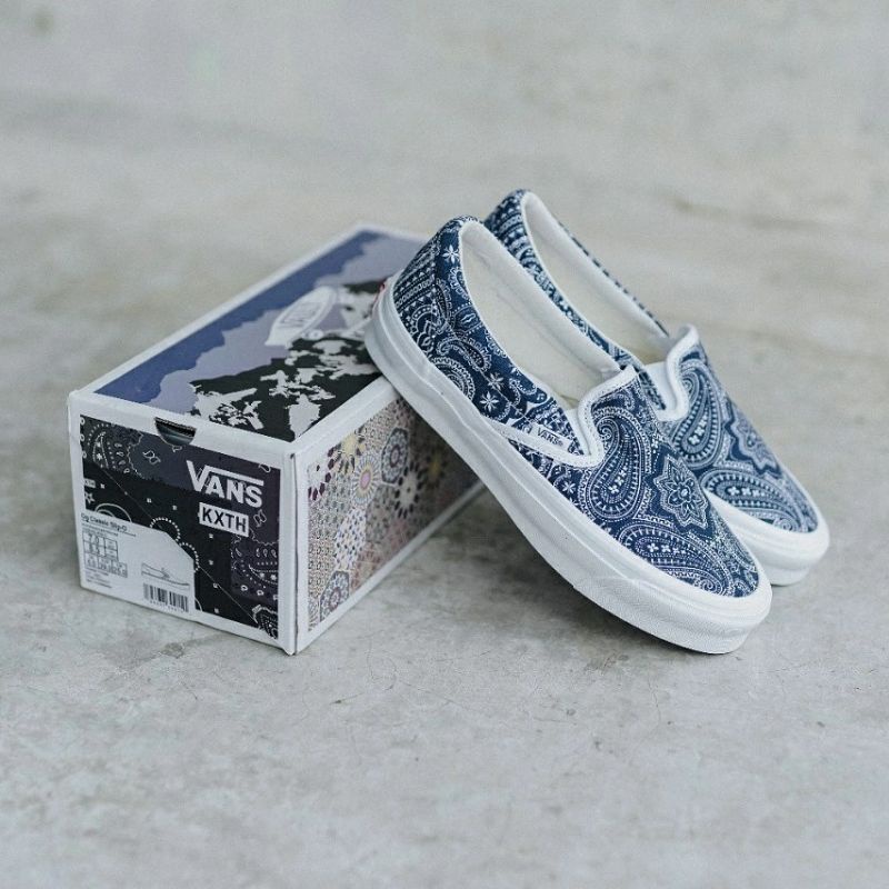 Vans Kith OG Classic Slip-On LX - Paisley / Gibralter Sea