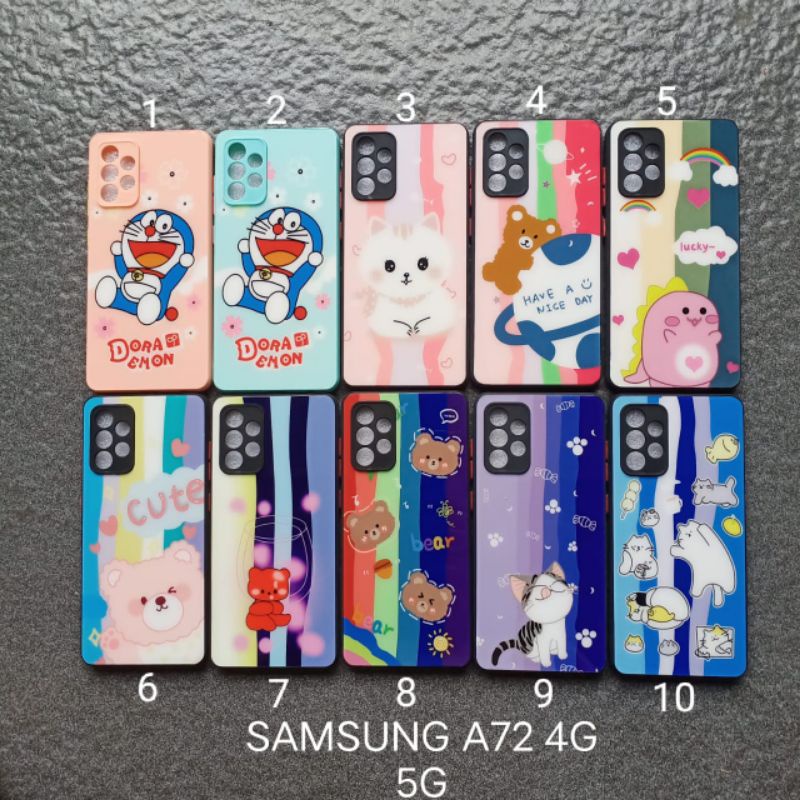 Case gambar Samsung A72 4G 5G motif cewek ( 4 motif ) soft softcase softshell silikon cover casing kesing housing