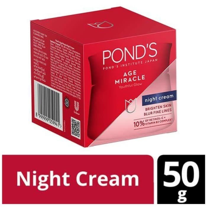 Ponds Age Miracle Night Cream 50gr - Moisturizer