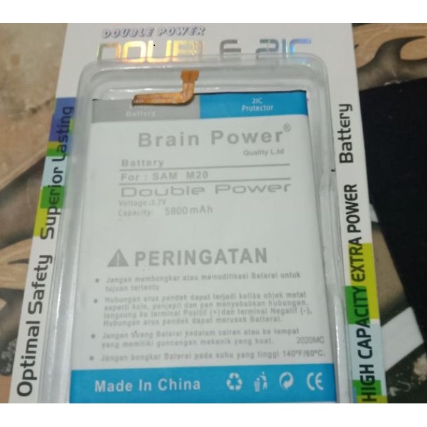 Battery Batere Batre Baterai Brain Power Samsung M20 M205 M30 M305 EB-BG580ABU