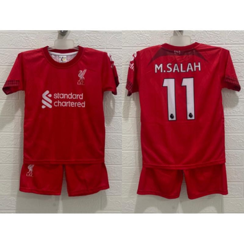 setelan baju bola anak Liverpool home Jersey kids