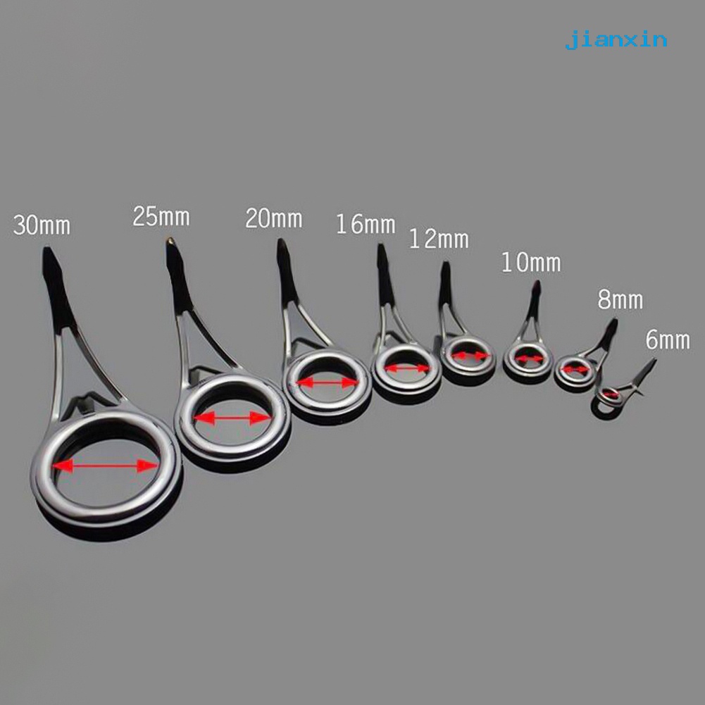 [Jianxin] 75 Pcs Ring Guide Joran Pancing 8 Ukuran