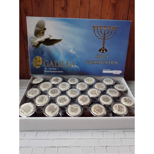 Terlaris saat ini - non alkohol - anggur Perjamuan Kudus + Hosti Ayat isi 100