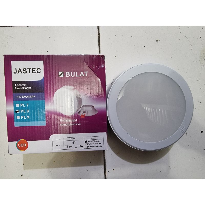 Jastec Led panel bisa ib dan ob. Downlight bisa inbow dan outbow 20w. Tanam dan tempel/timbul 20watt