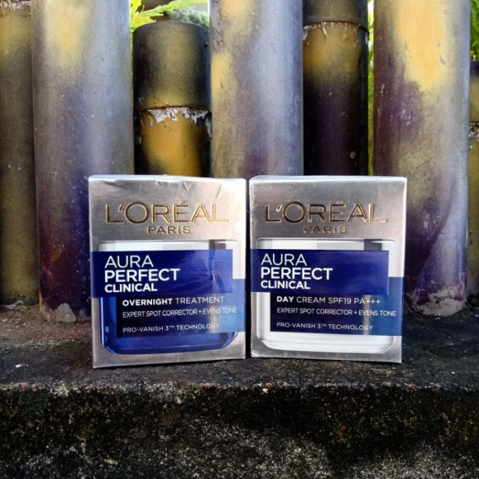SALE L'oreal Paris White Perfect Clinical Day Cream / Night Cream - Putih Aura