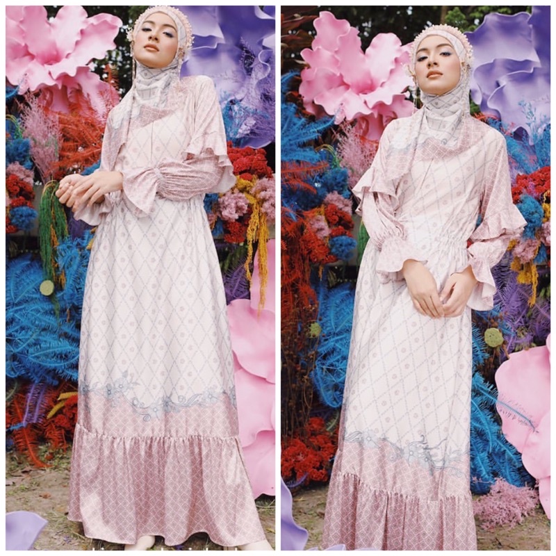 ZASHI SARA DRESS ( ZASKIA SUNGKAR X SHIREEN ) SIZE M