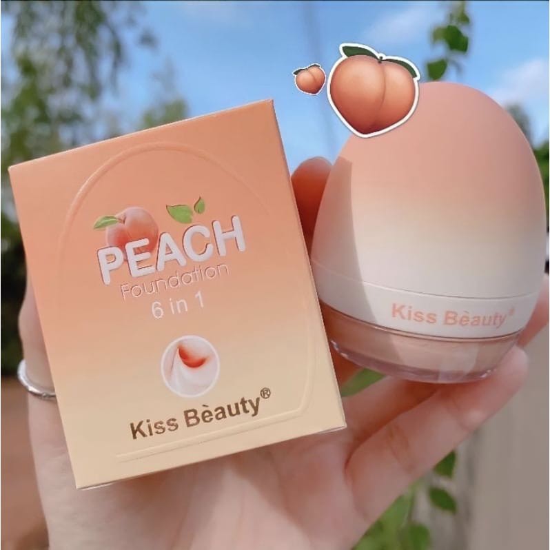 KISS BEAUTY FOUNDATION PEACH 6 IN 1 CREATE A NATURAL COMPLEXION