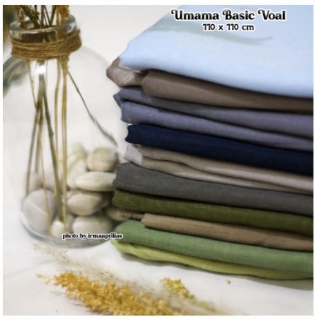 Hijab Basic Voal Umama Jilbab Segi Empat Polos Umama Kerudung Polos Segi Empat/naburjustore