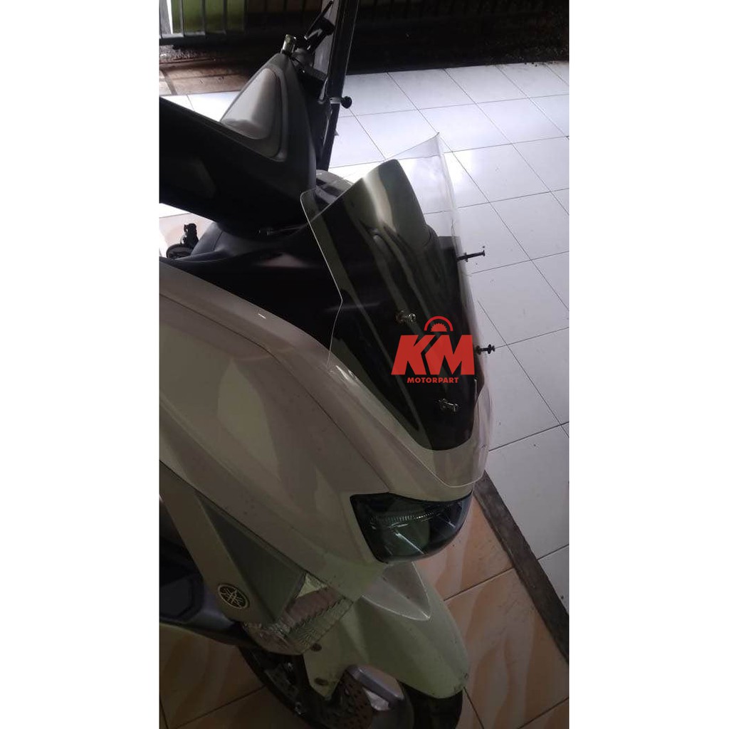 Visor Windshield NMax old Pendek 2015 2016 2017 2018 2019 Variasi N Max Hitam dan Bening