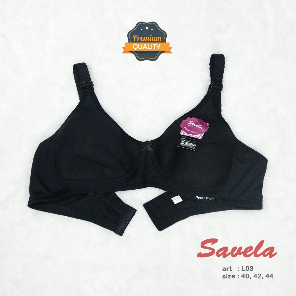 SAVELA | Sport Bra CUP Besar Kait 3 / Size Besar / NON BUSA, NON KAWAT / art SVL L03