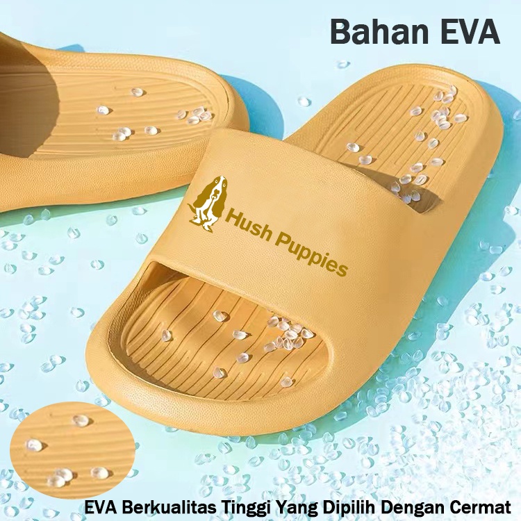 Hush Puppies Sandal Rumah Pria Empuk EVA Sandal Wanita Korea Murah Sendal Couple Santai Non-Slip Sandal Unisex