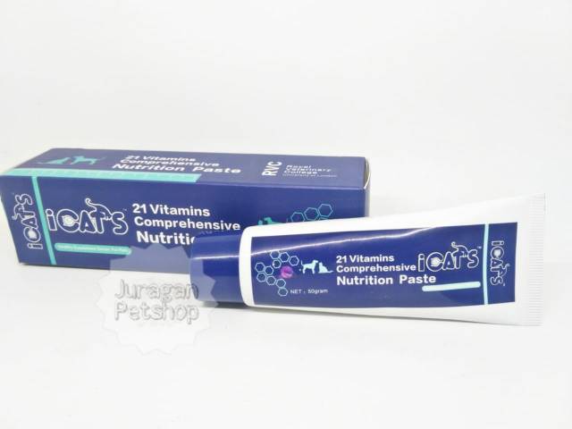 ICATS GEL SUPLEMEN | Vitamin Lengkap Untuk Kucing| Hairball/Immune/SkinCare | ICATS GEL
