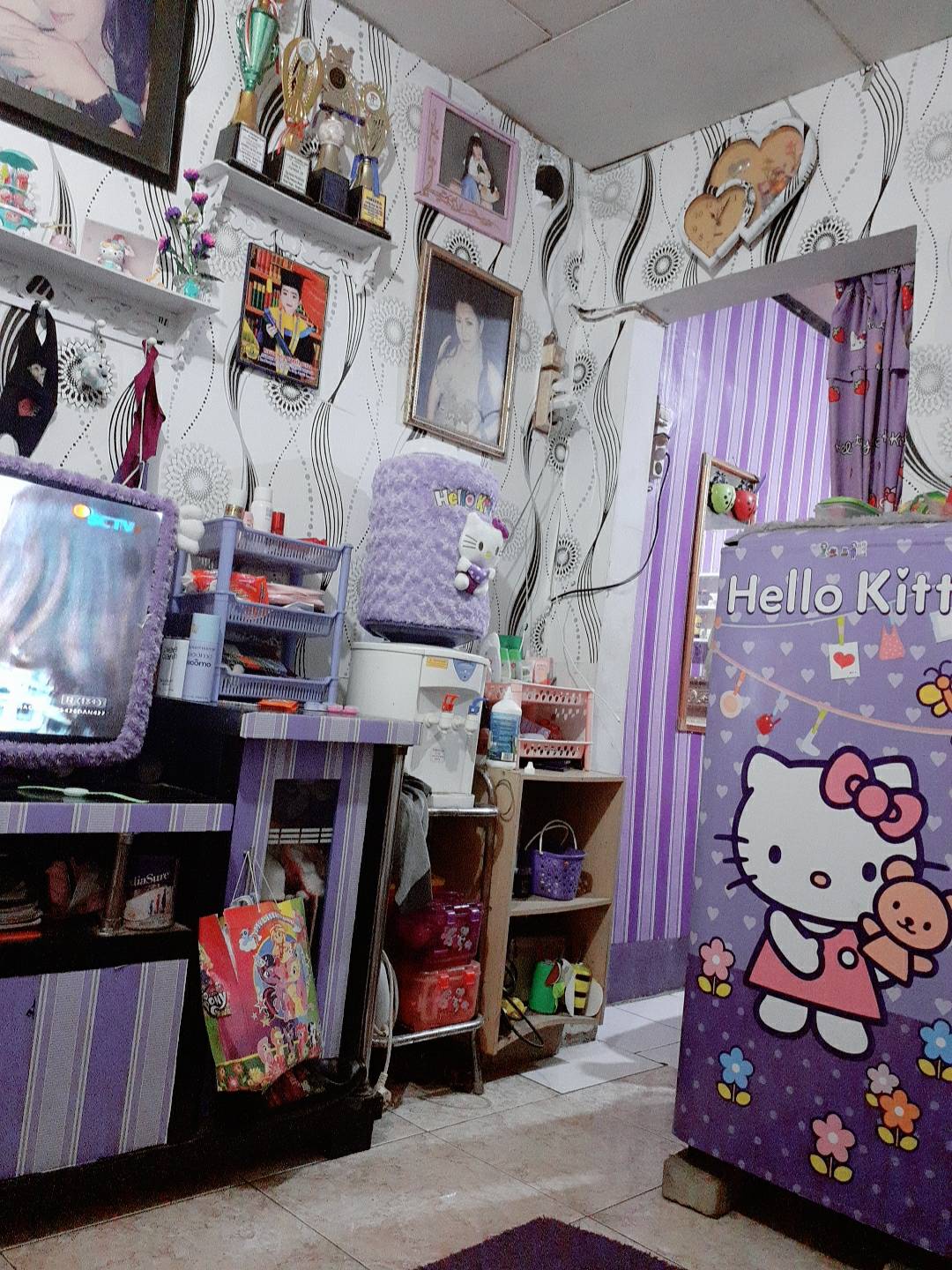 Cover Tutup Galon Bulu Kitty Doraemon