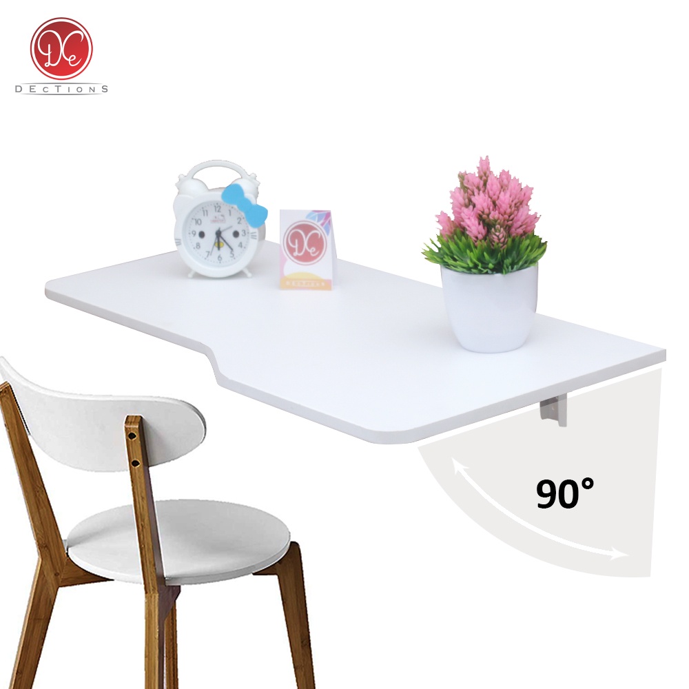 Dections Floating Desk Meja Tempel Dinding Lipat Laptop 70x35 cm Furniture Kamar Tidur Minimalis