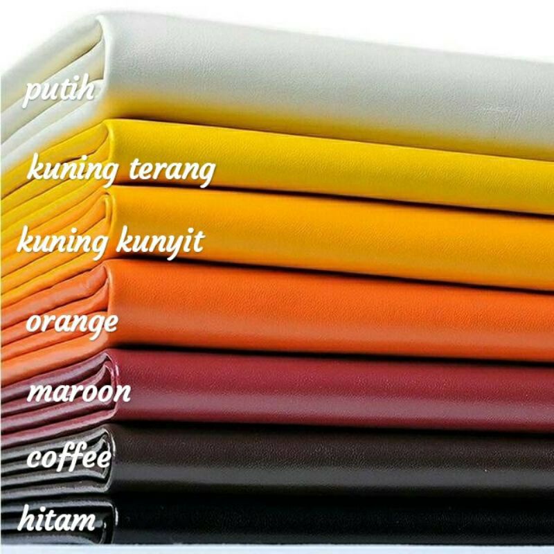 Bahan Kulit ImitasiKulit Sintetis Tipis/Spoon pasir polos mereran