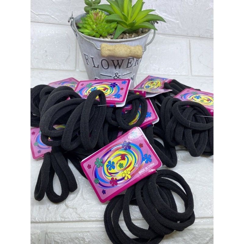 IKAT RAMBUT HITAM ELASTIS 6CM